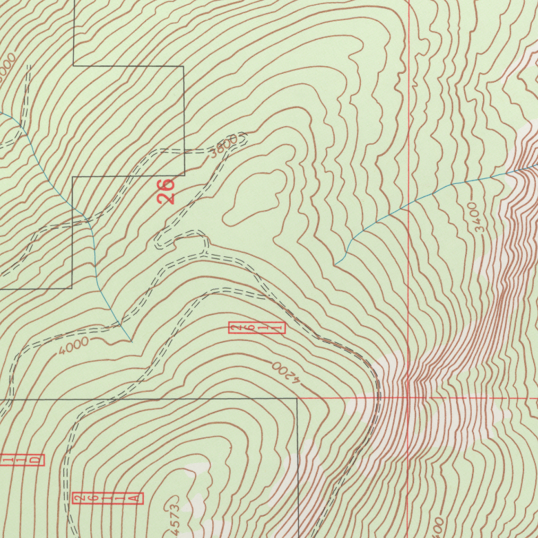 Topography lines